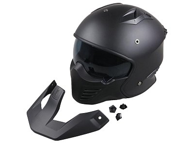 Helma VITO JET BRUZANO MATTE BLACK + PEAK L